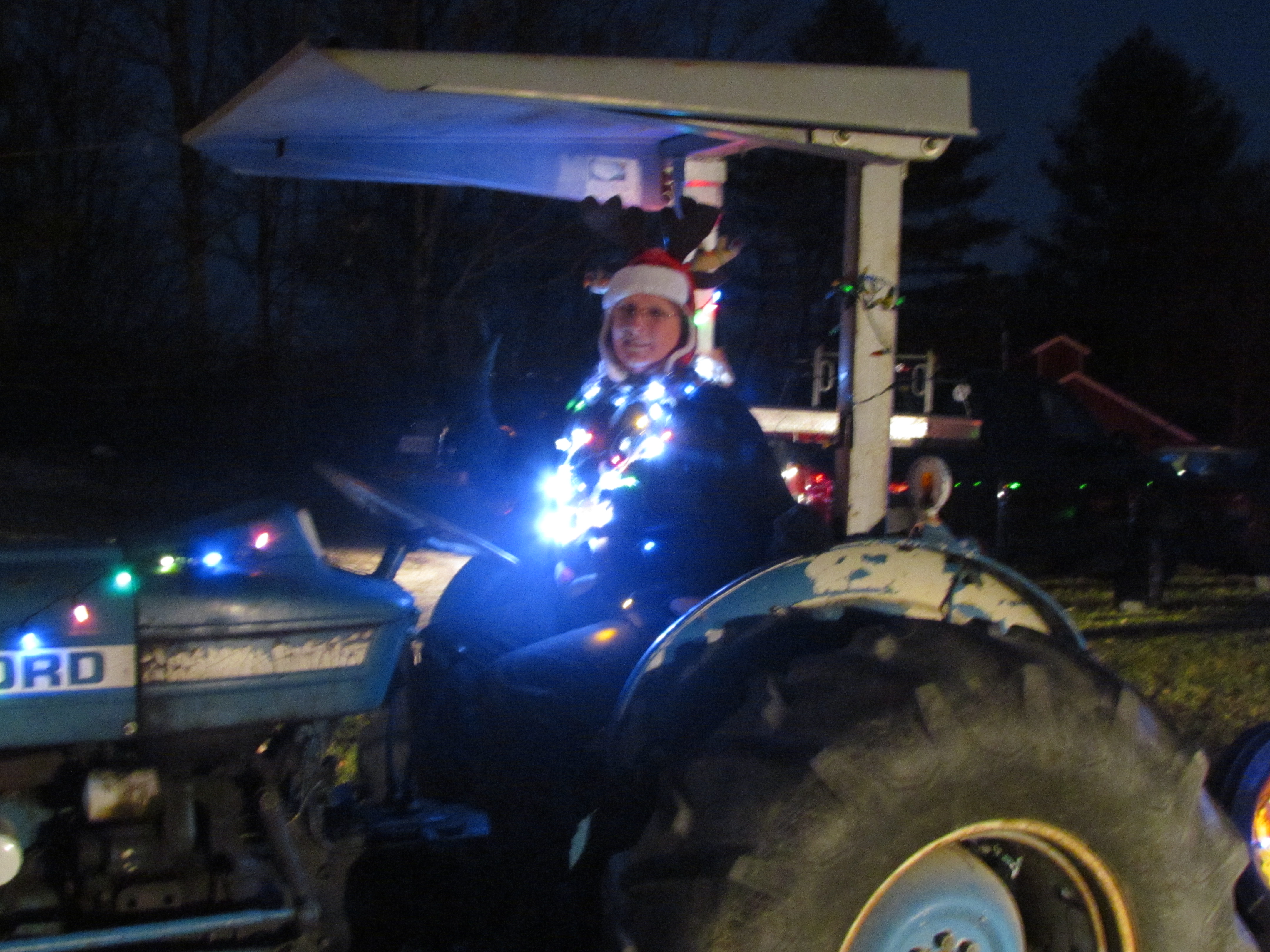 Lighted Tractor Parade